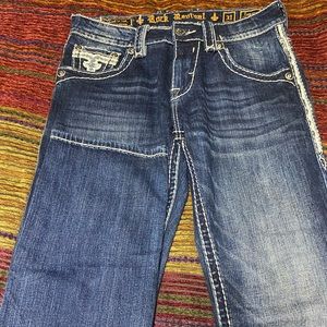 Mens rock revival Jeans 31x32